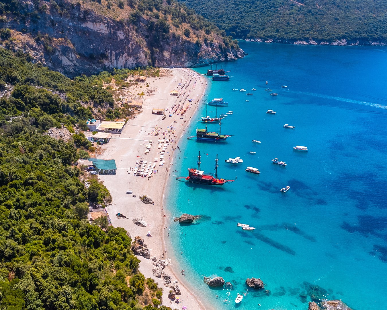 Pirate Boat Tour to Krorez & Kakome with Swimming Stops | Explore Ksamil