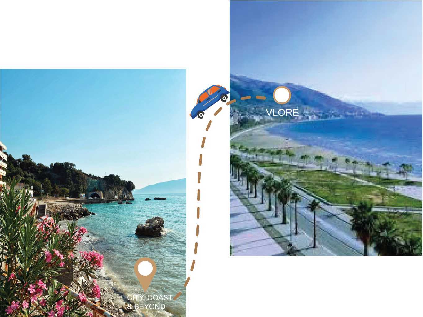 private transfert from vlora  to city, coast and beyond